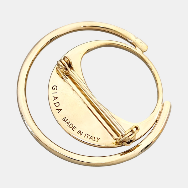 Metal Gold Brooch