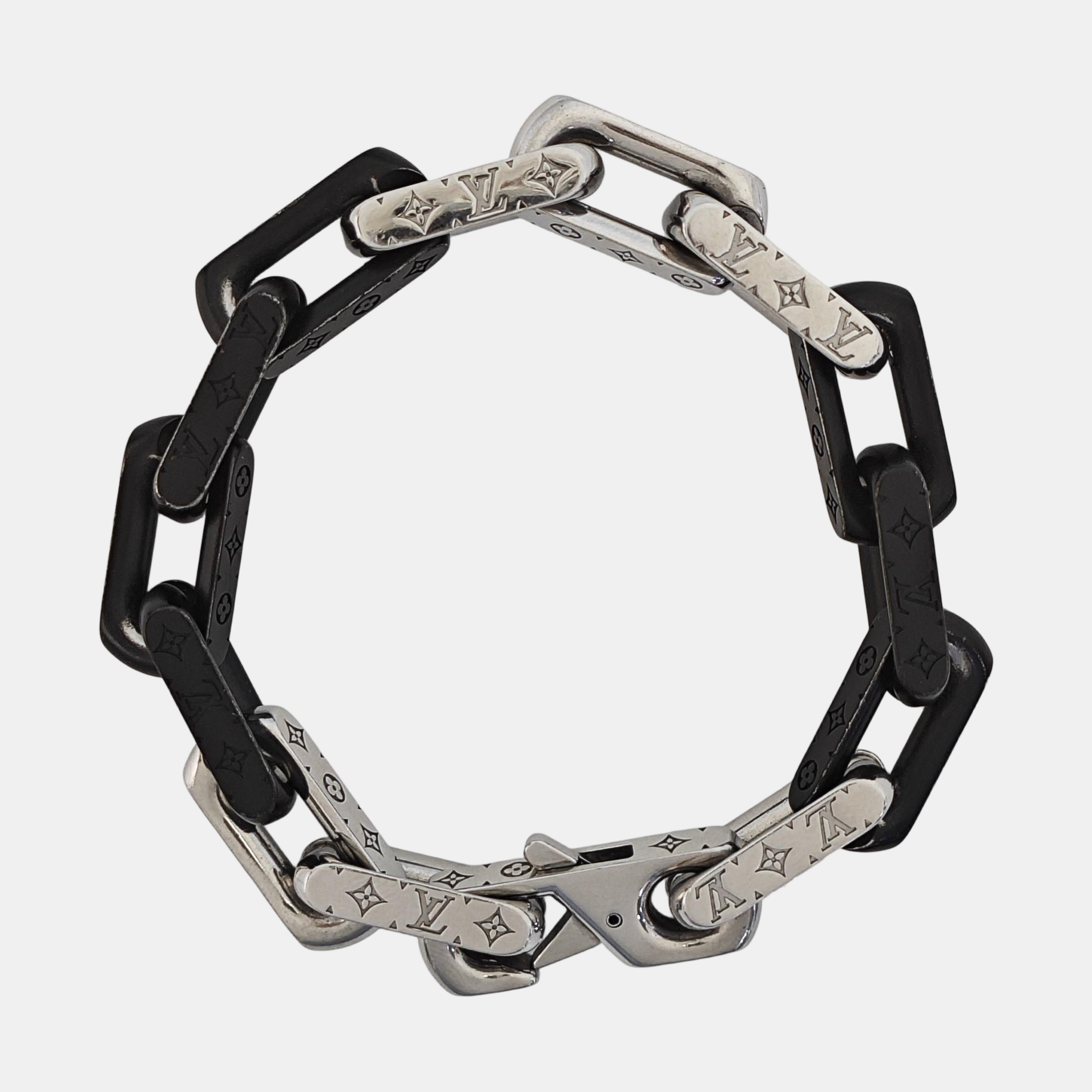 MONOGRAM CHAIN Metal Silver Bracelet