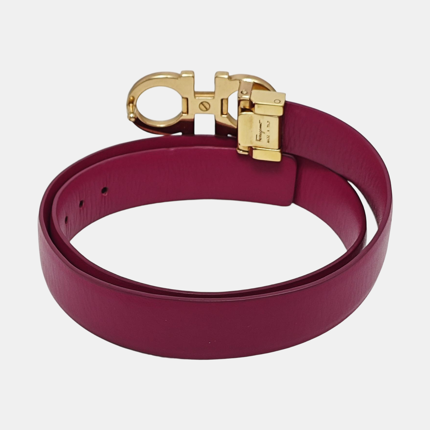 Leather Belt Purple