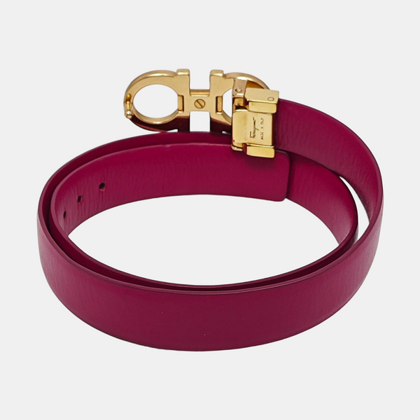 Leather Belt Purple