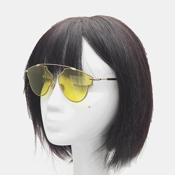 Gafas de sol metálicas amarillas