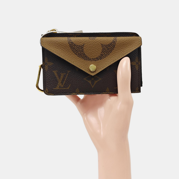 RECTO VERSO Monogram Coated Canvas Brown Coin Purse