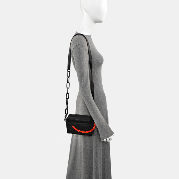 SOFT TRUNK Mini Calfskin Black