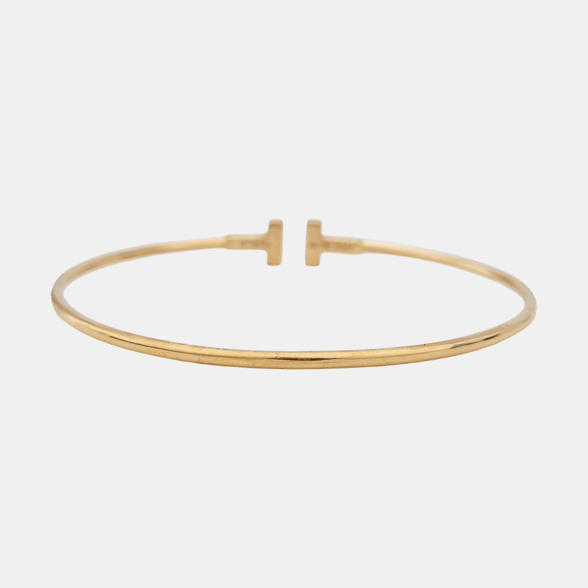 Tiffany T 18k Rose Gold Bangle