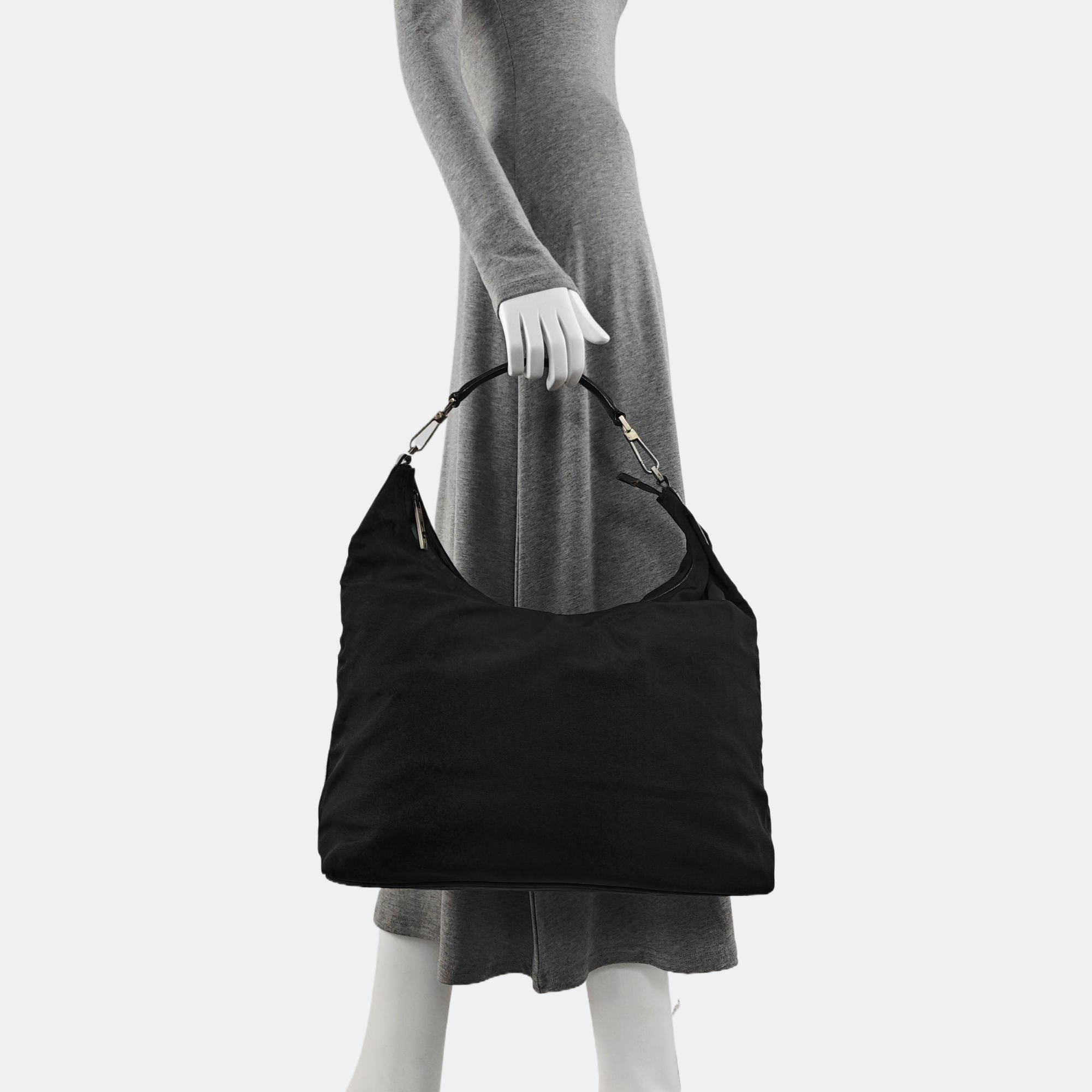 Canvas Shoulder Bag Black