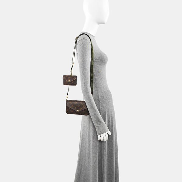 FÉLICIE Monogram Coated Canvas Brown