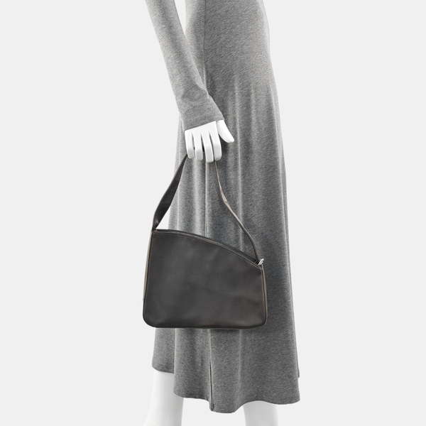 Fabric Top Handle Bag Gray