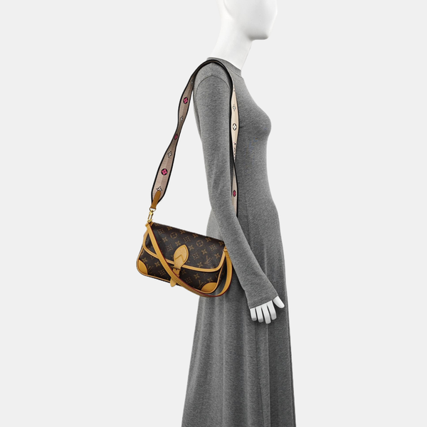 DIANE Monogram Coated Canvas Brown