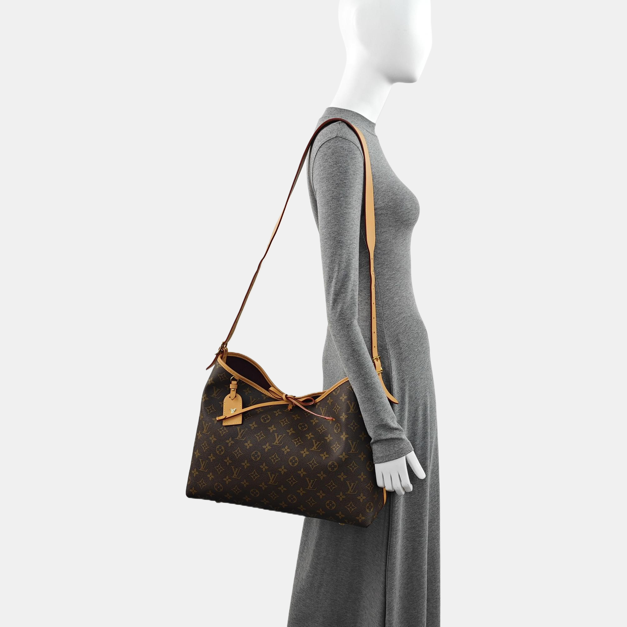 CARRYALL MM Monogram Coated Canvas Brown