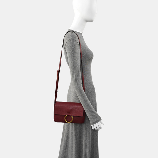 Authenticated pre-owned  Faye Small Calfskin Red - Shoulder Bag at Looply