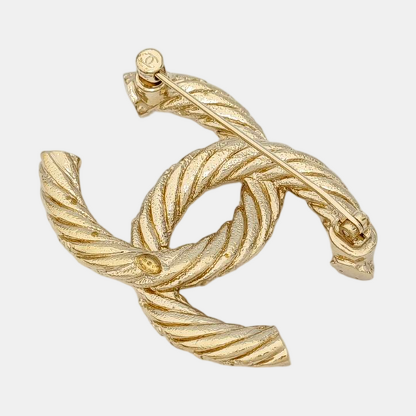 Metal Gold Brooch