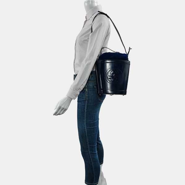 Quilted Calfskin Blue