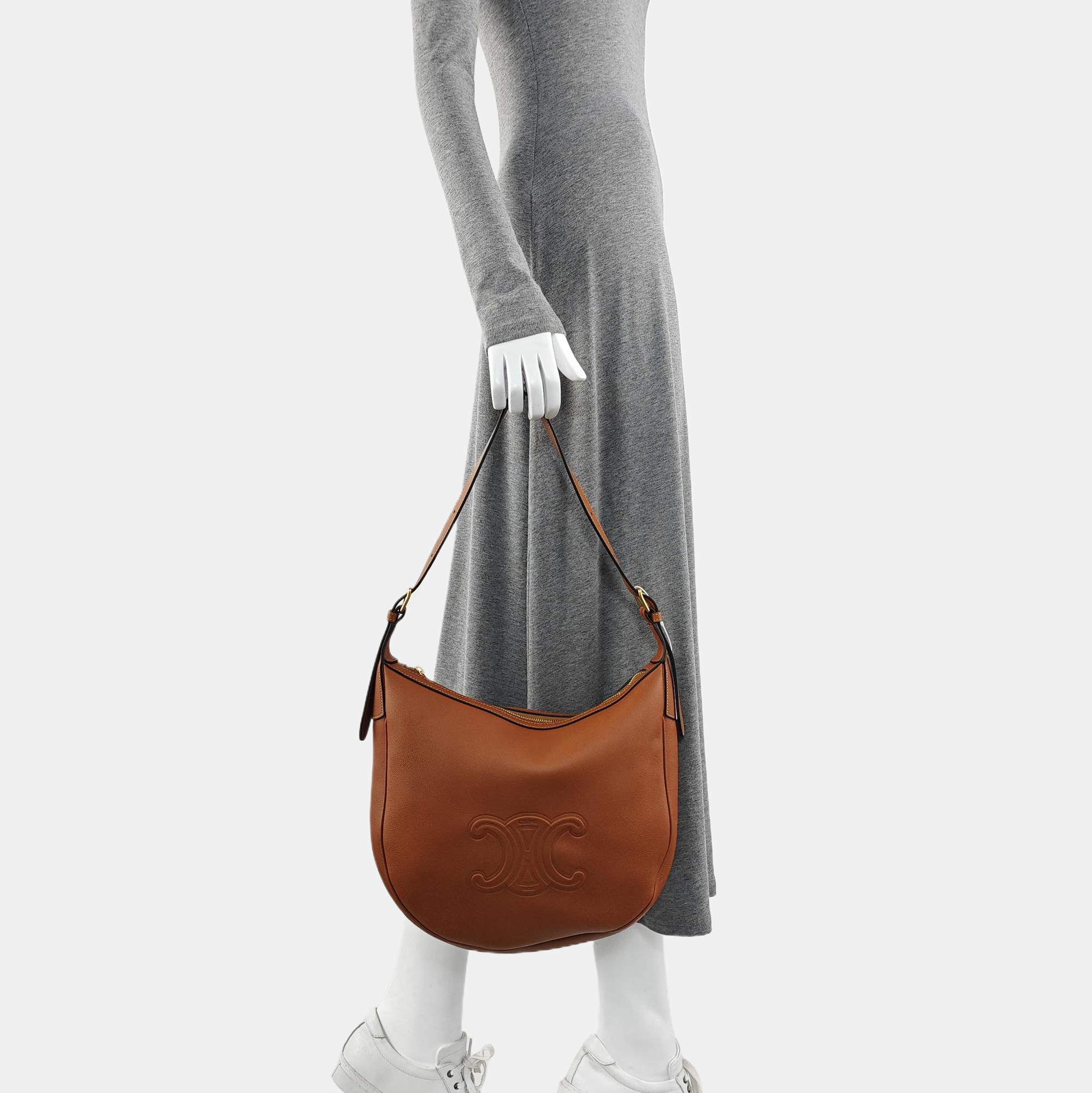 HELOÏSE TRIOMPHE Medium Calfskin Yellow