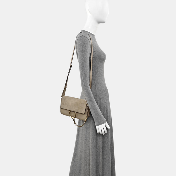 Faye Small Calfskin Gray