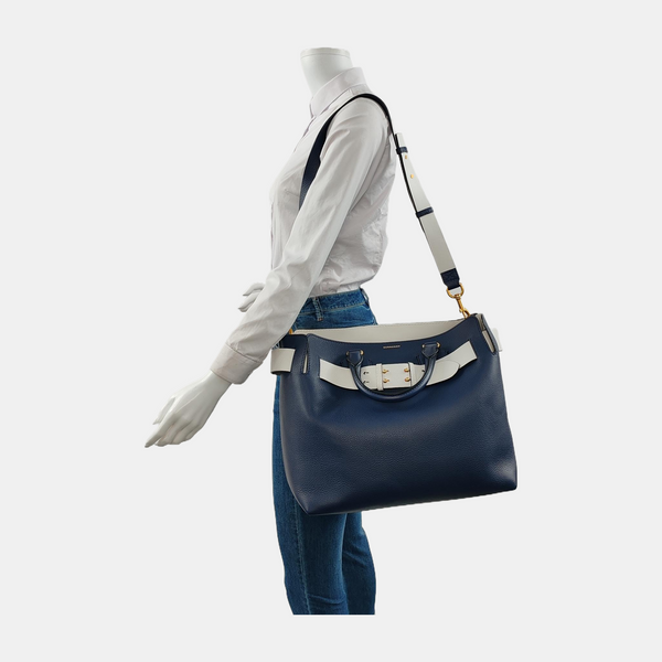 The Belt Large Calfskin Blue