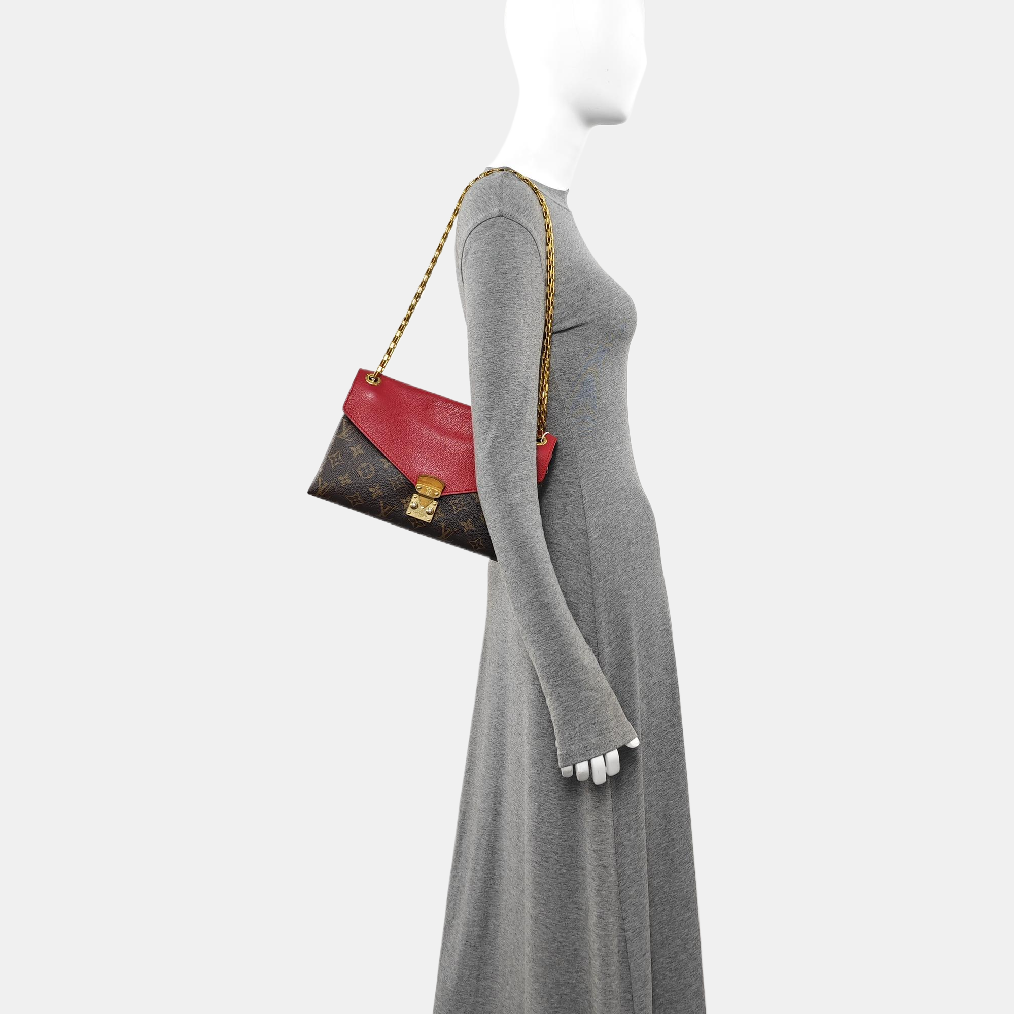 PALLAS BB Monogram Coated Canvas Brown