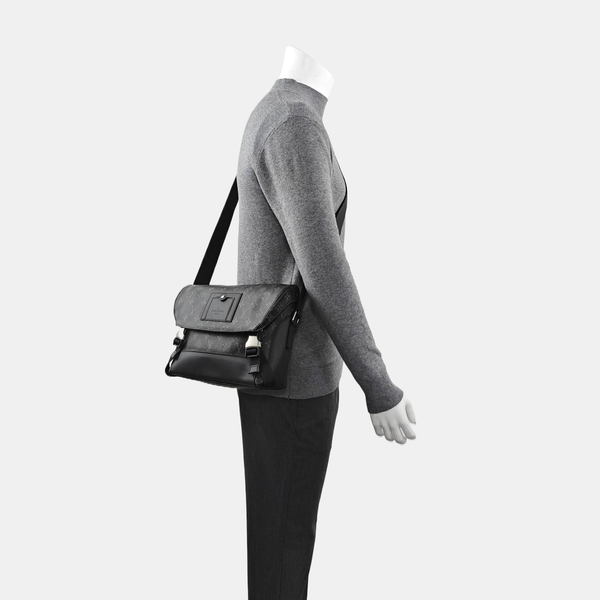 VOYAGER PM Monogram Coated Canvas Black