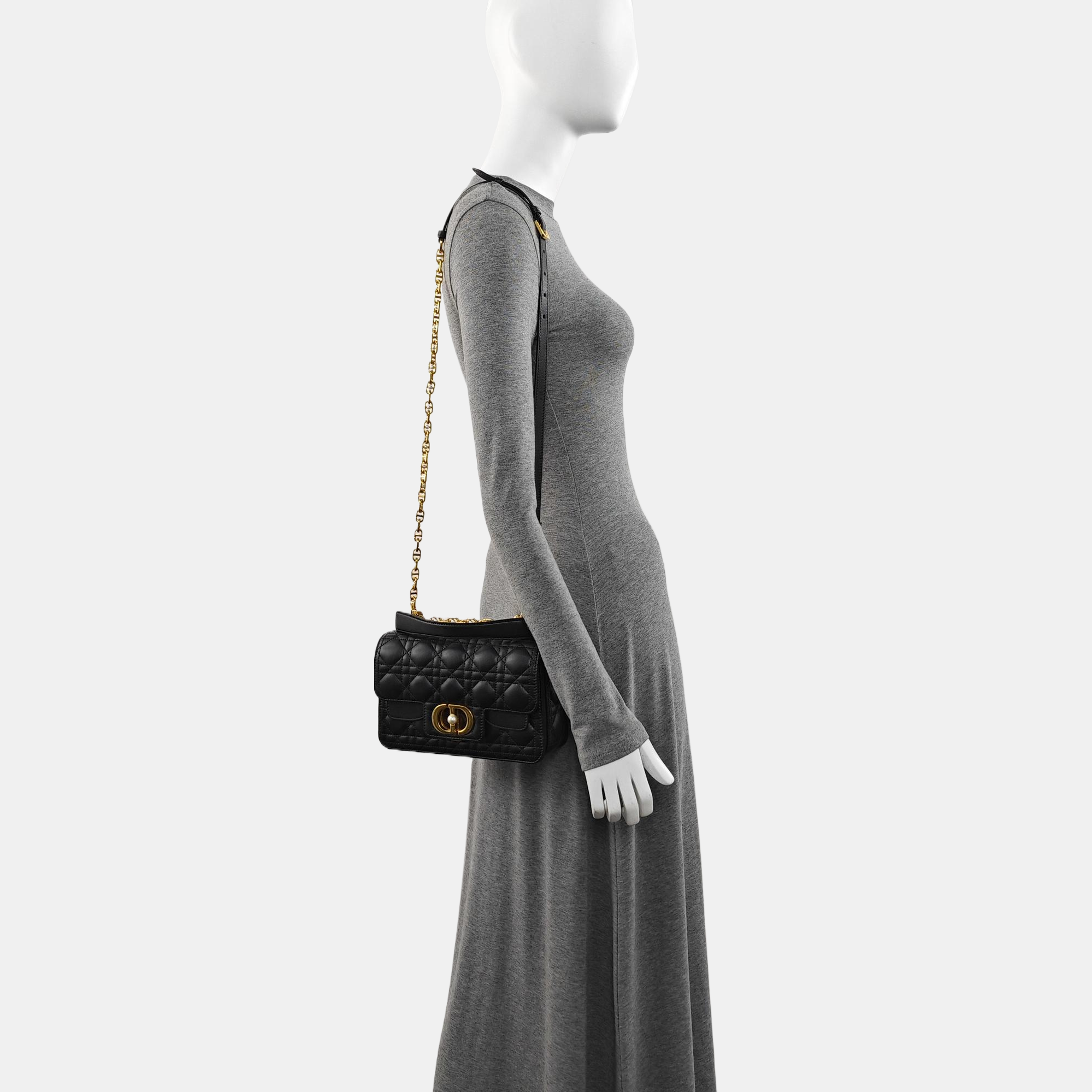 Cannage Lambskin Small Black