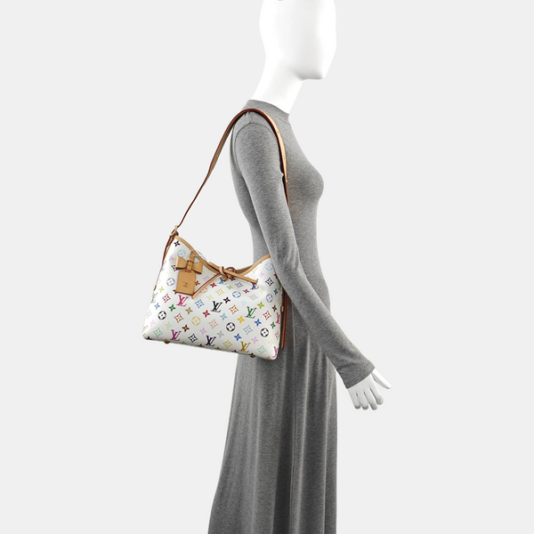 LV × TM CARRYALL PM Monogram Coated Canvas White