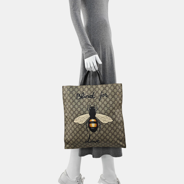 GG Supreme Monogram Coated Canvas Brown