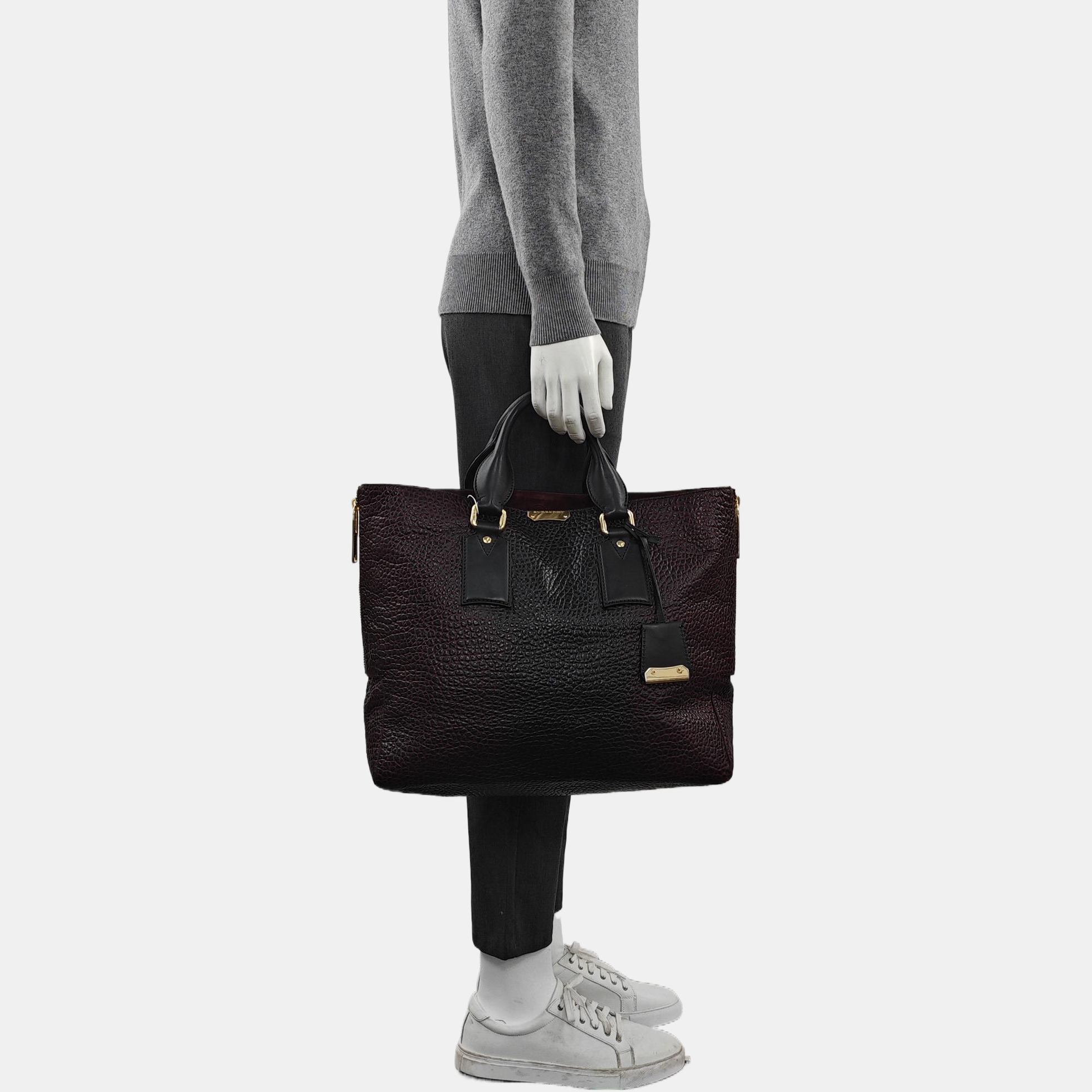 Calfskin Top Handle Bag Red