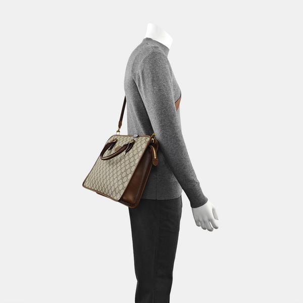 Retro Monogram Coated Canvas Brown
