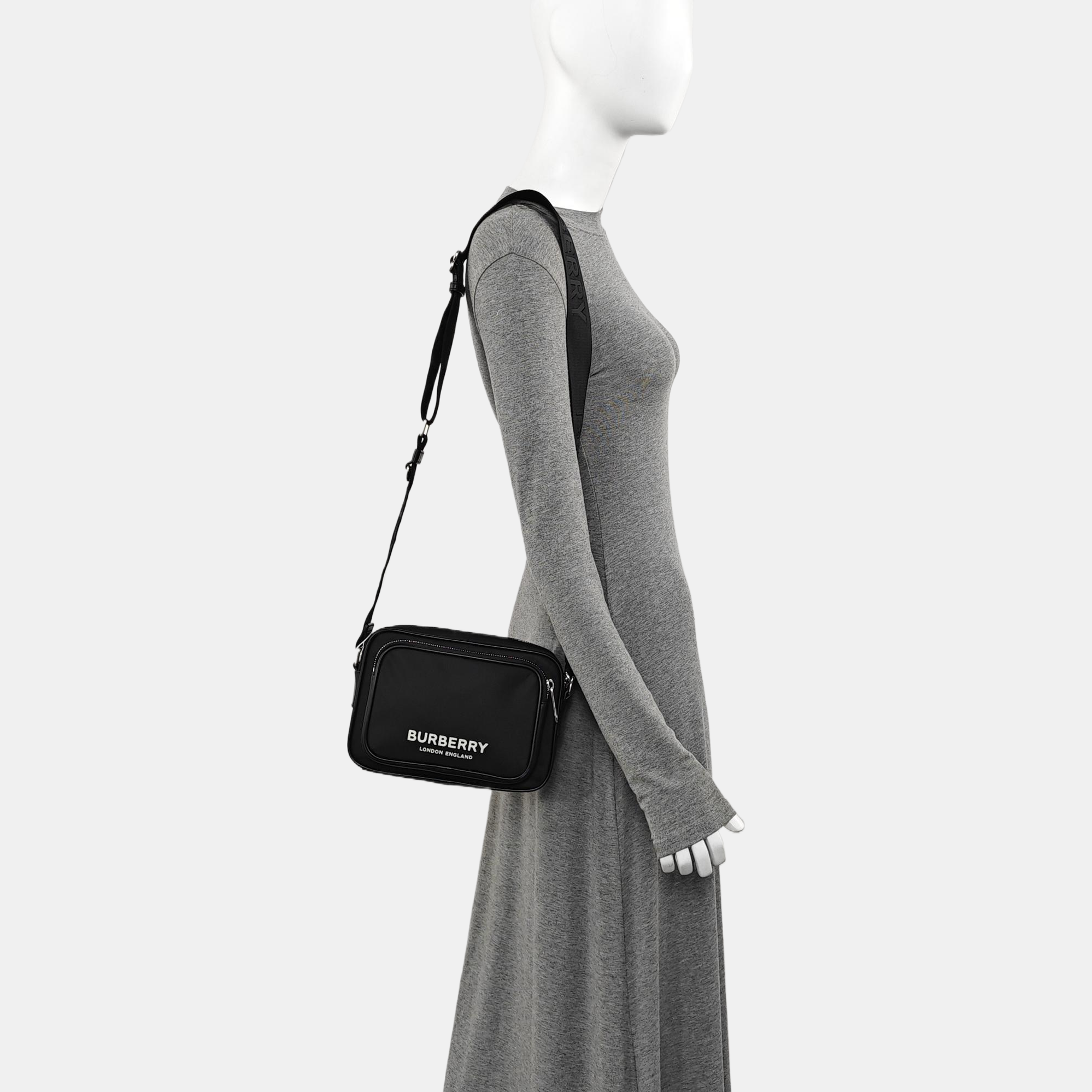 Fabric Shoulder Bag Black