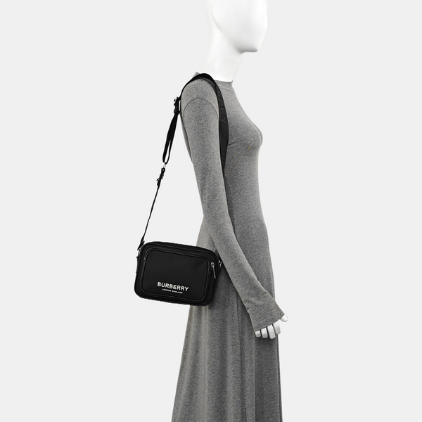 Fabric Shoulder Bag Black