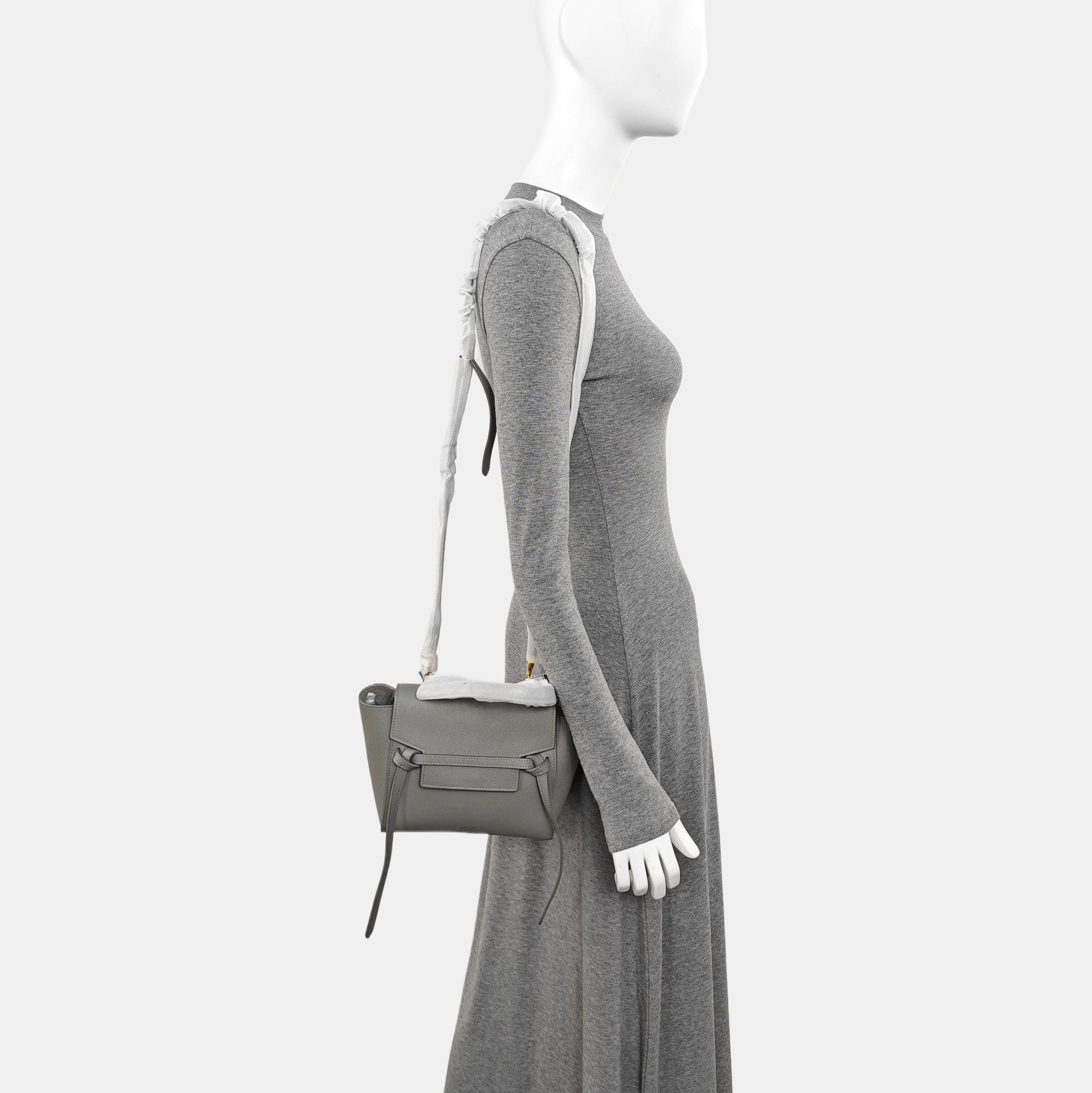 BELT Nano Calfskin Gray