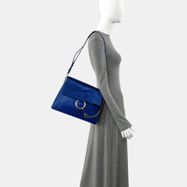 Faye Medium Calfskin Blue