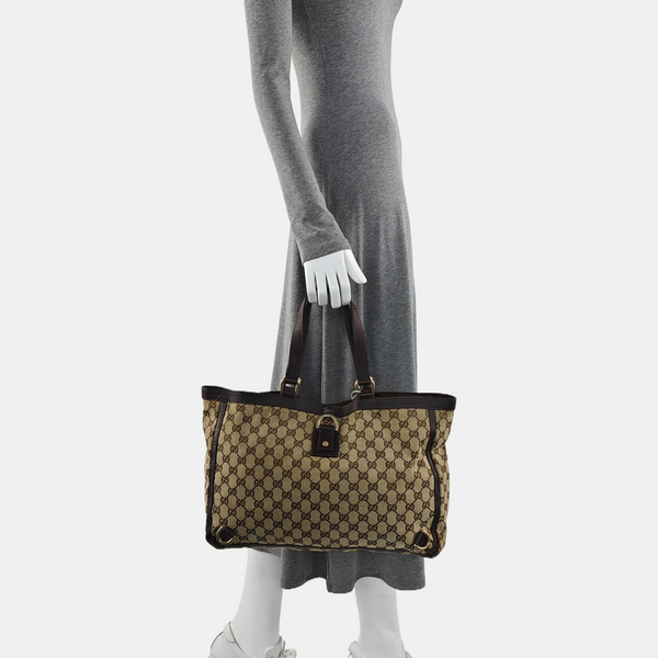 Abbey Monogram Canvas Brown