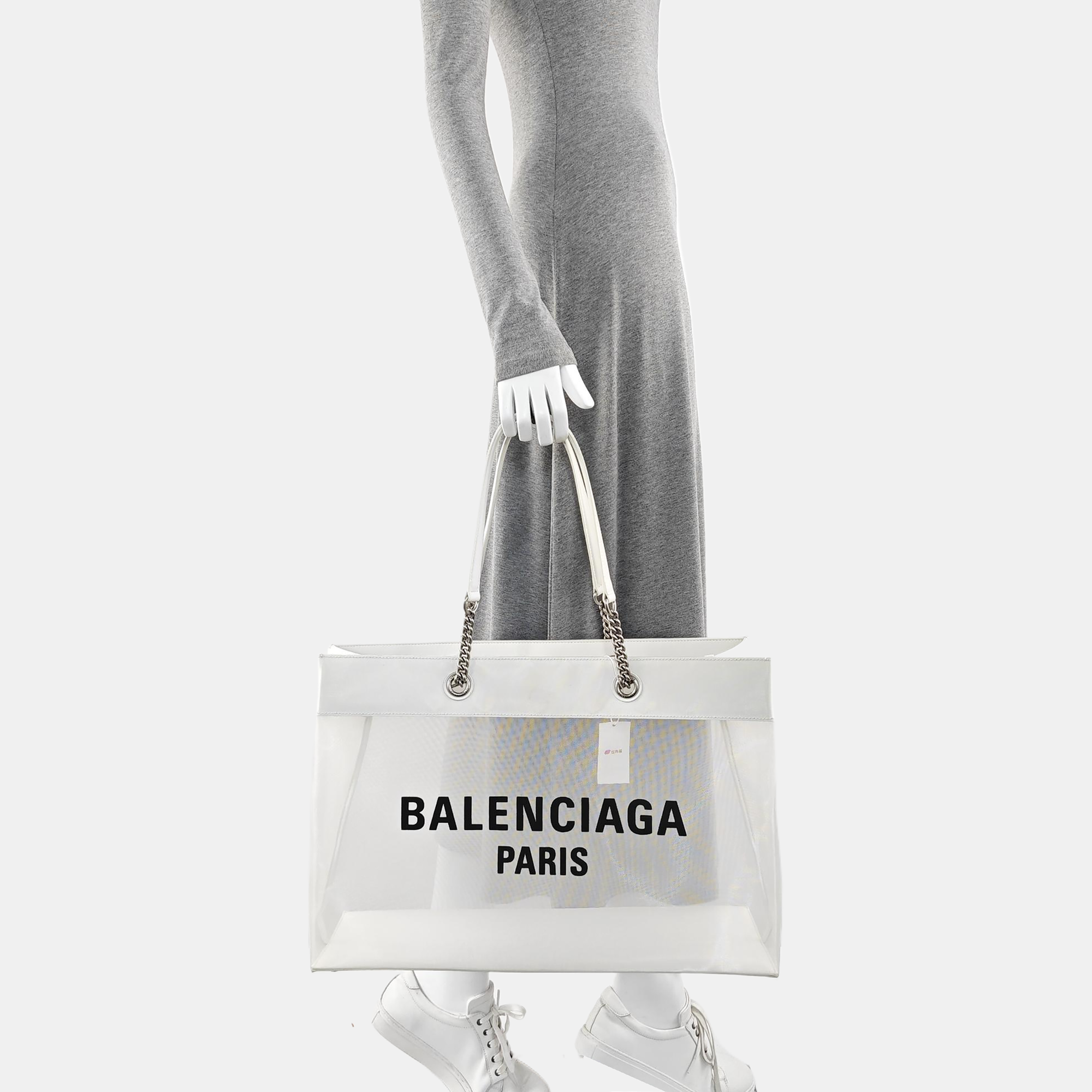 Lambskin Shoulder Bag Large White