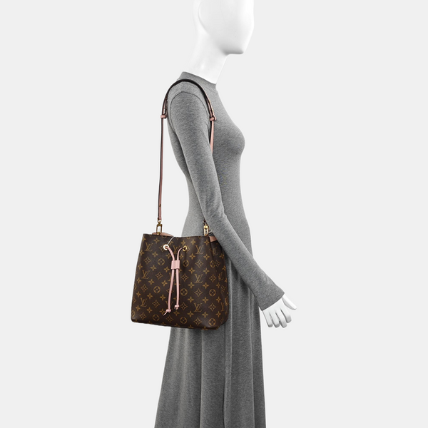 NÉONOÉ MM Monogram Coated Canvas Brown