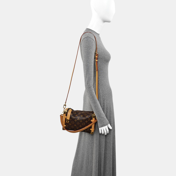SIDE TRUNK MM Monogram Coated Canvas Brown