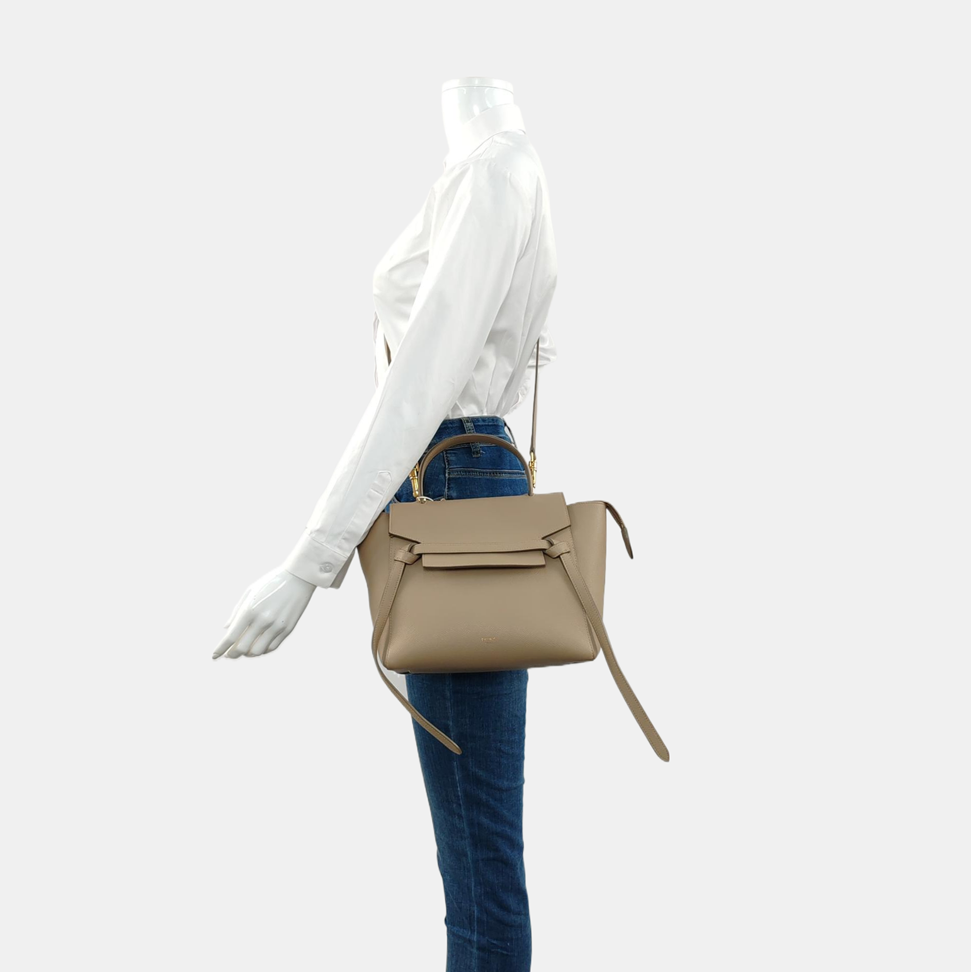 BELT Micro Calfskin Beige