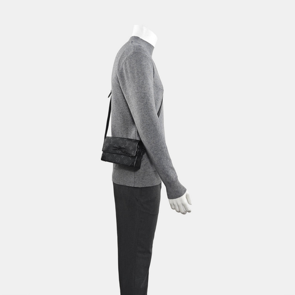 STEAMER Mini Monogram Coated Canvas Black