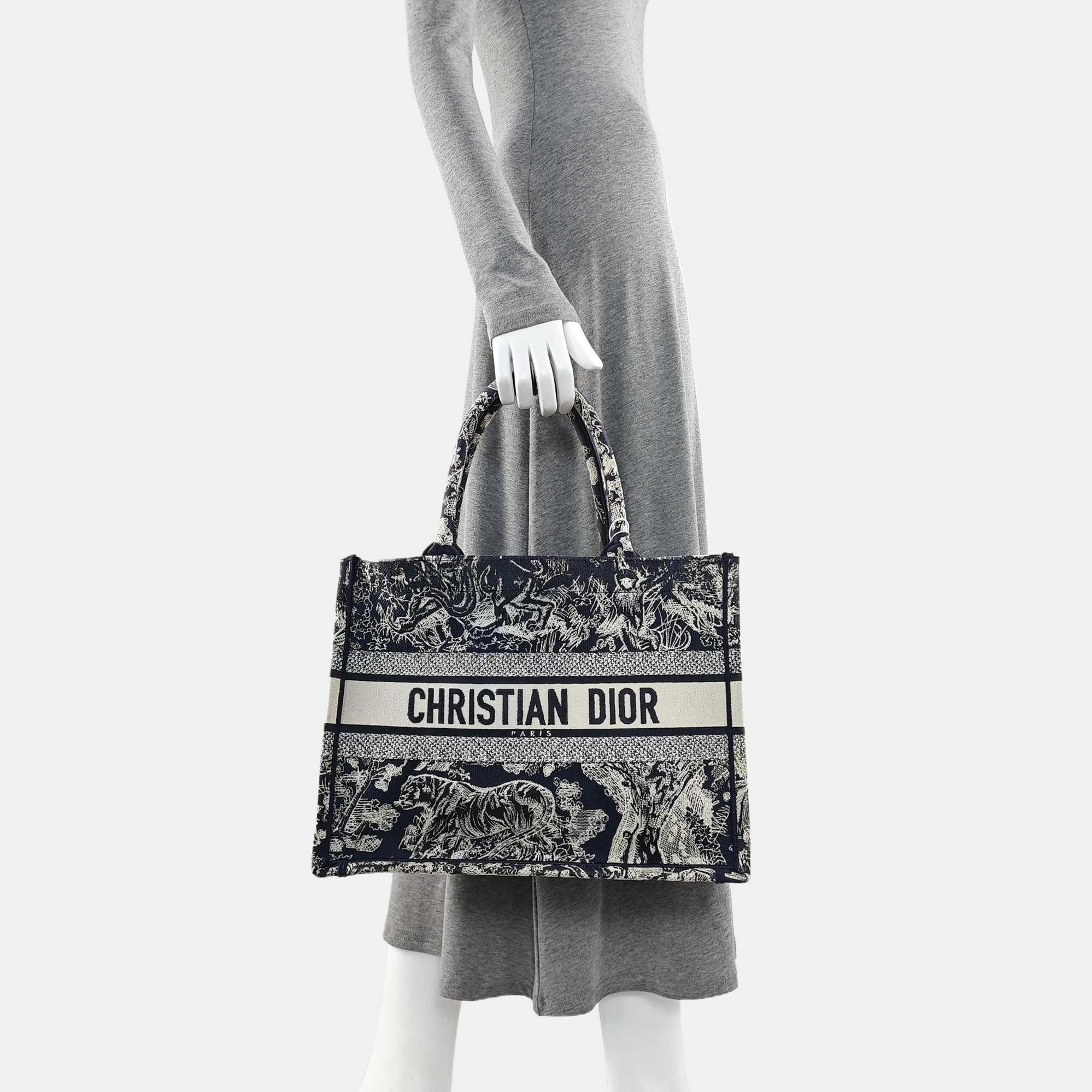 Book Tote Medium Fabric Blue