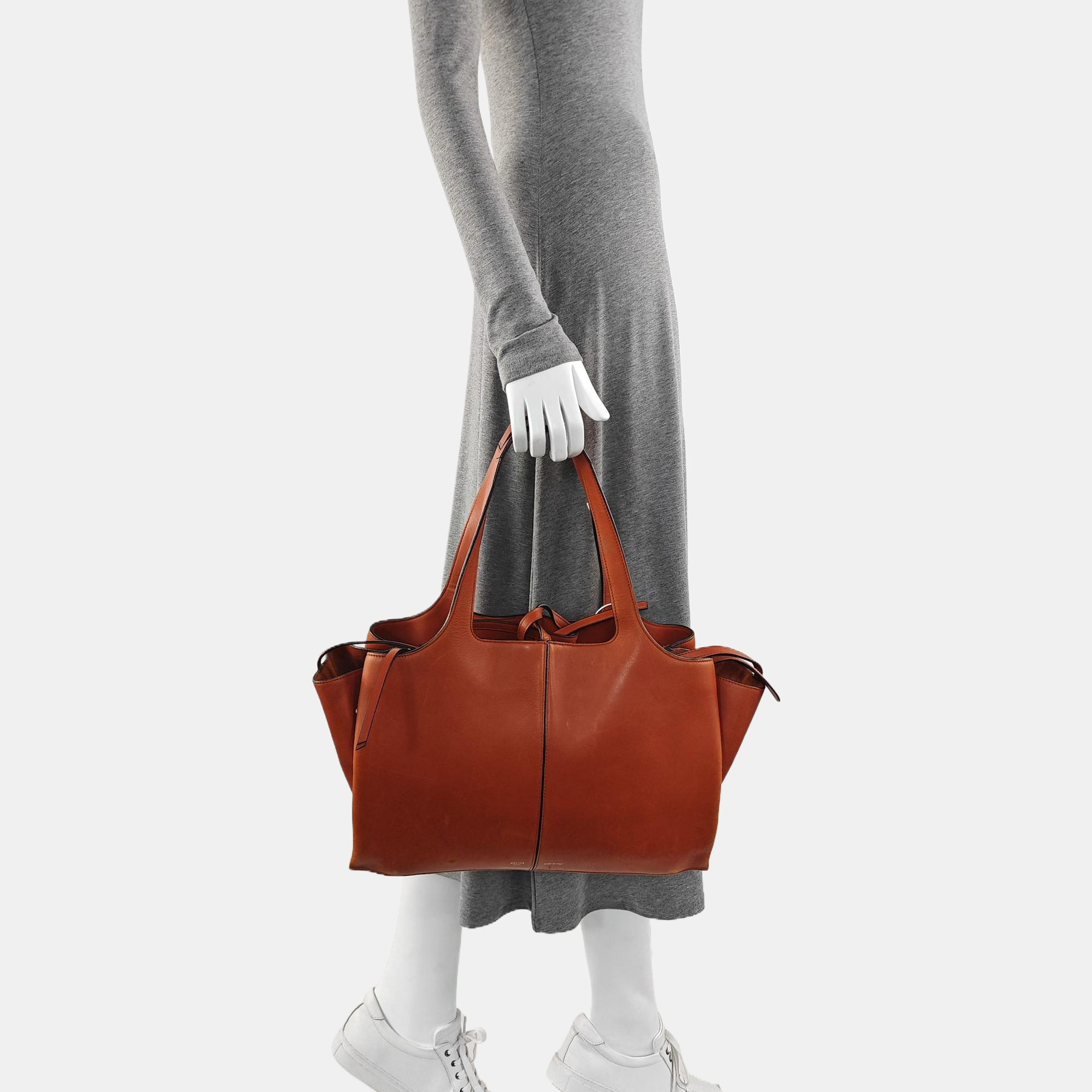 TRI FOLD Calfskin Red