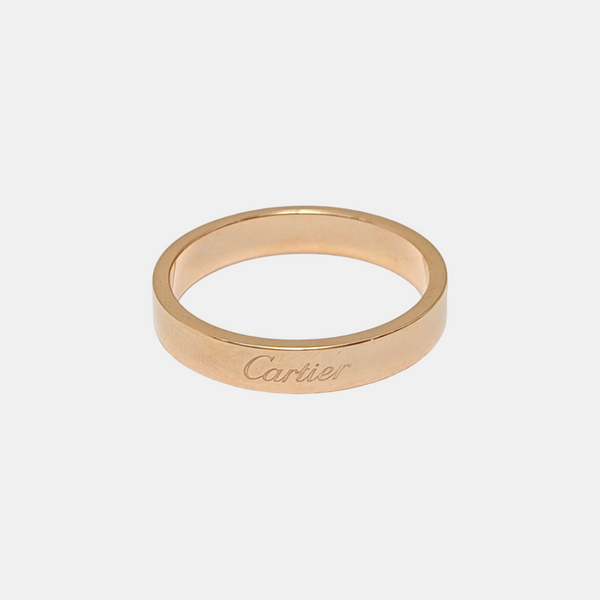 C DE CARTIER 18k Rose Gold Ring EU 62