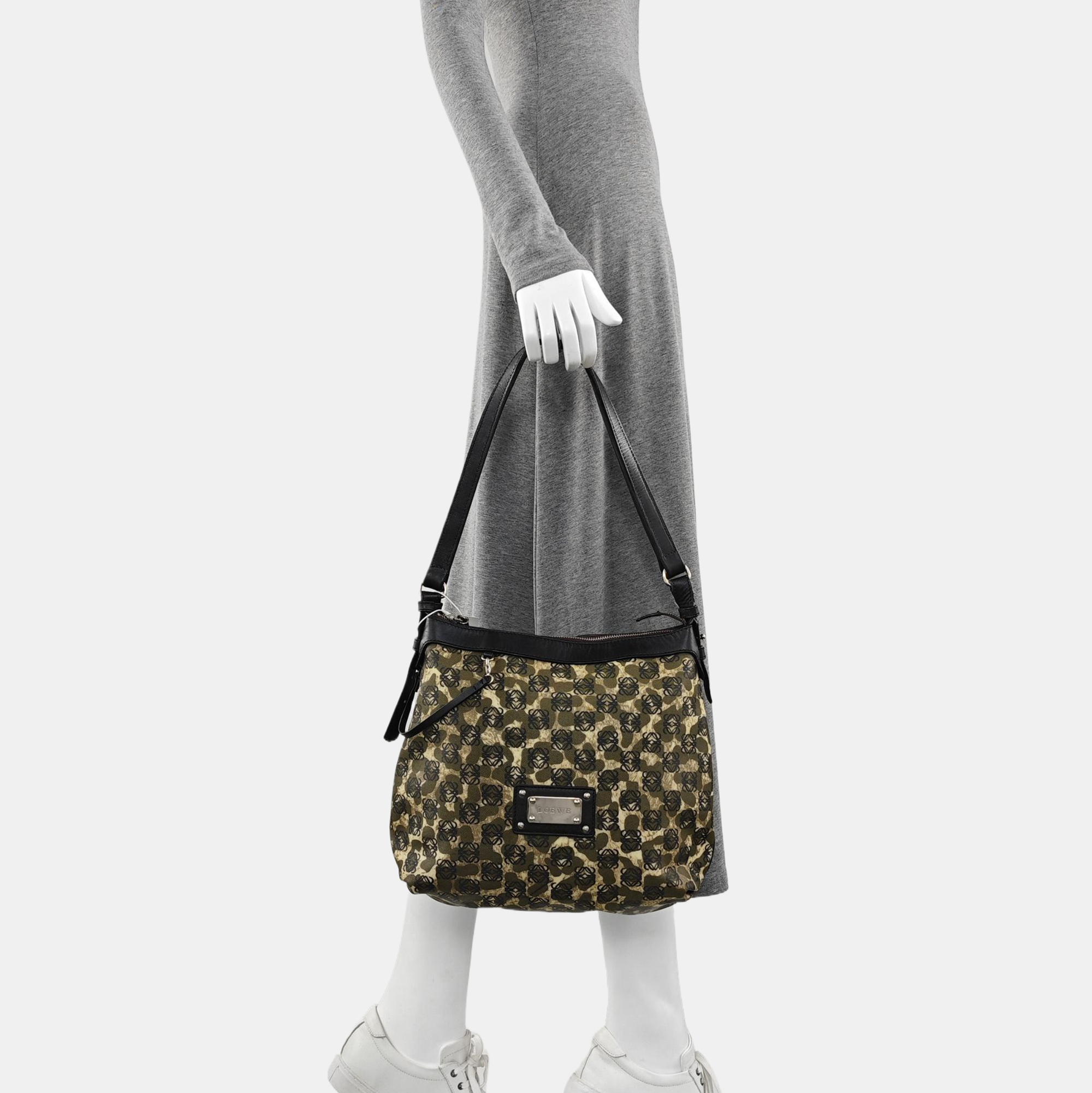 Coated Canvas Tote Bag Green