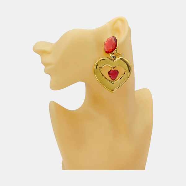 Metal Gold Clip On Earrings
