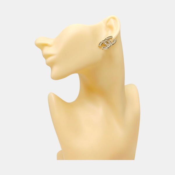 Single Earring Metal Gold Stud Earrings