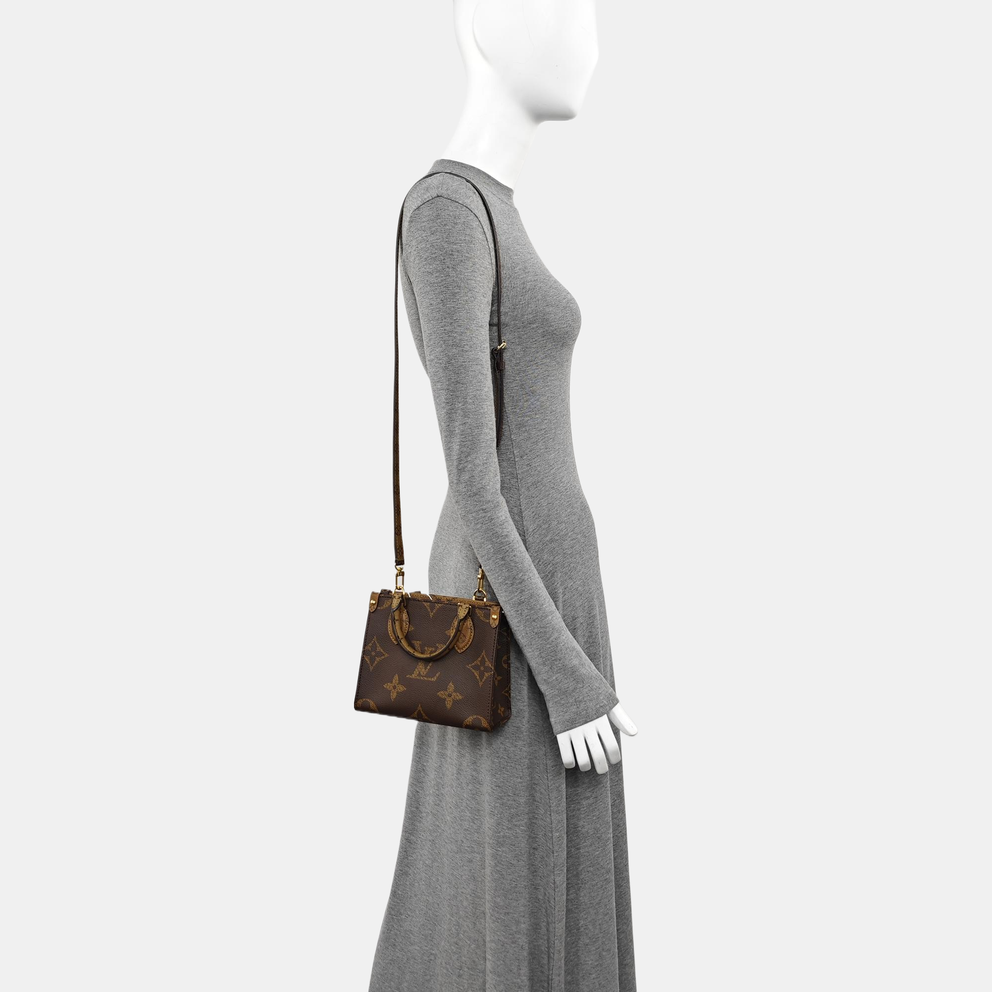 ONTHEGO BB Monogram Coated Canvas Brown