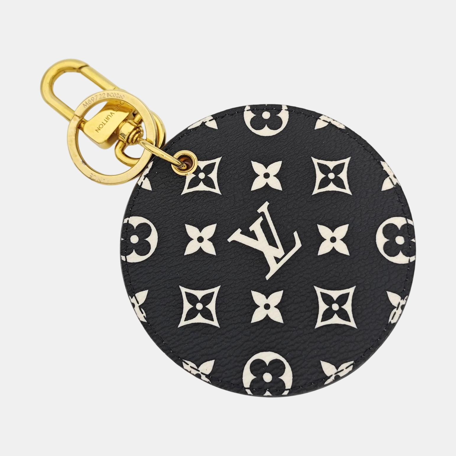 Coated Canvas Bag Charm Red