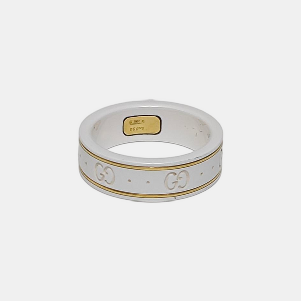 Icon 18k Gold White Ring HK 18