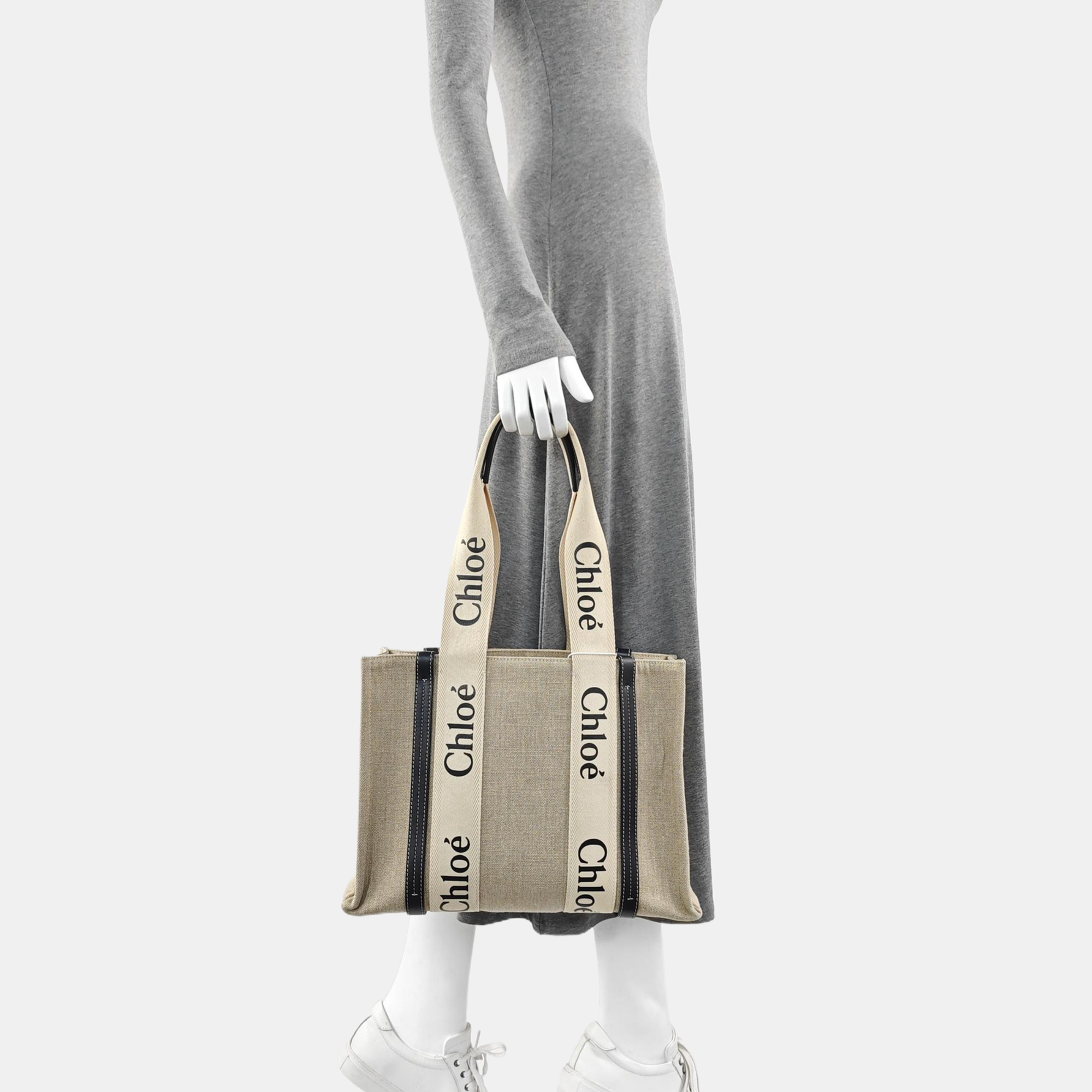 Woody Medium Canvas White