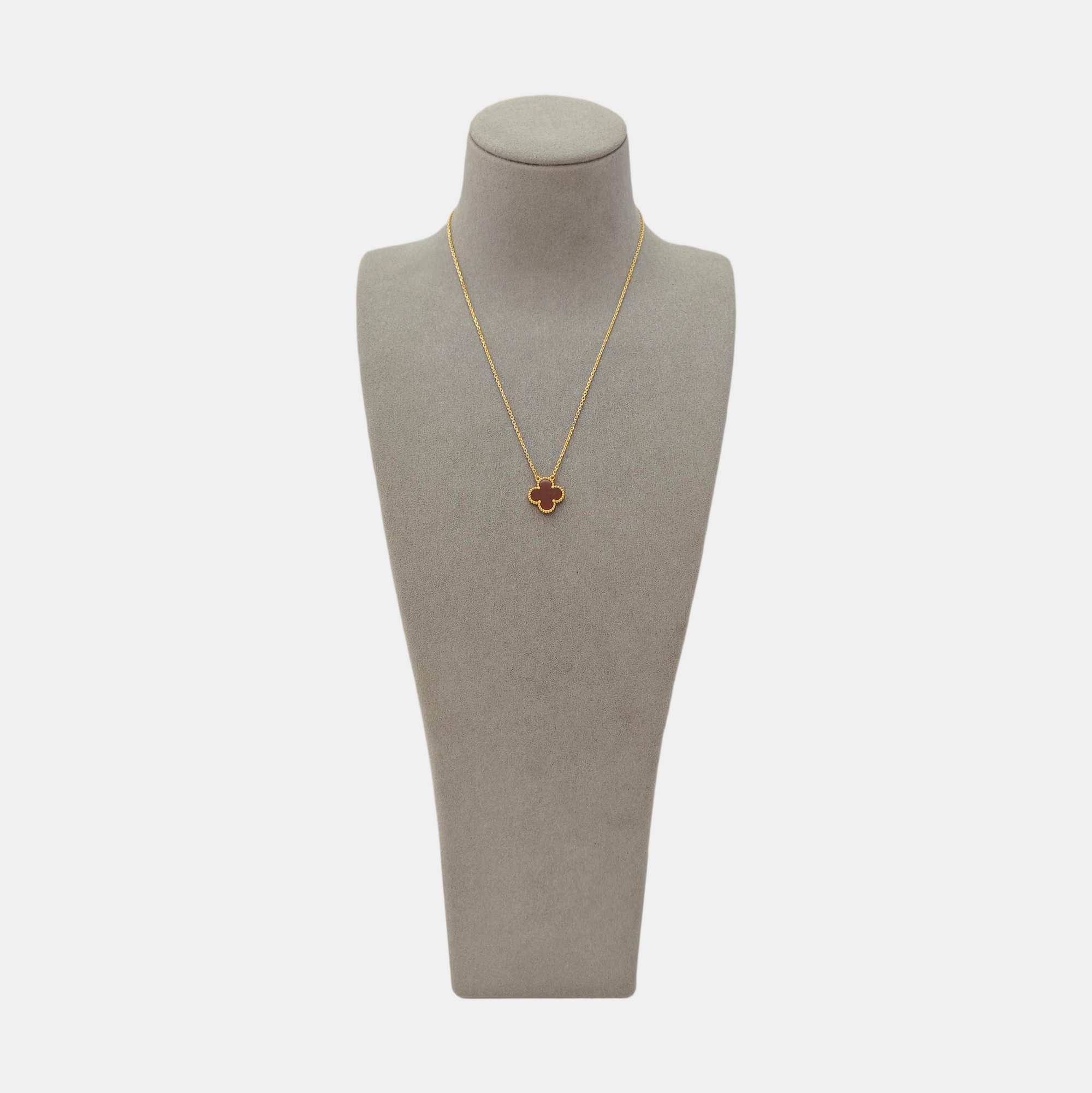 Vintage Alhambra 18k Gold Necklace