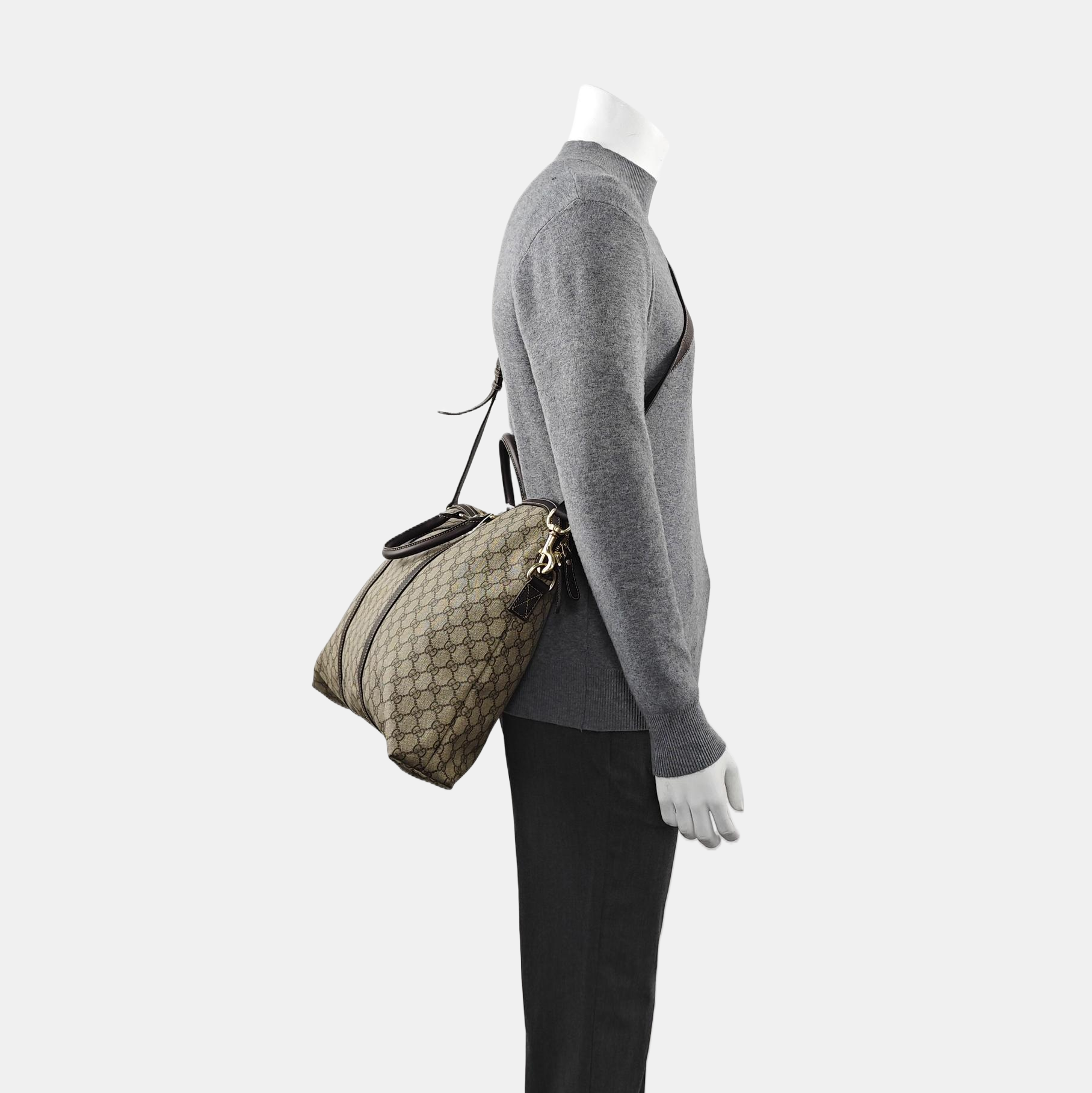 Duffle Monogram Coated Canvas Beige