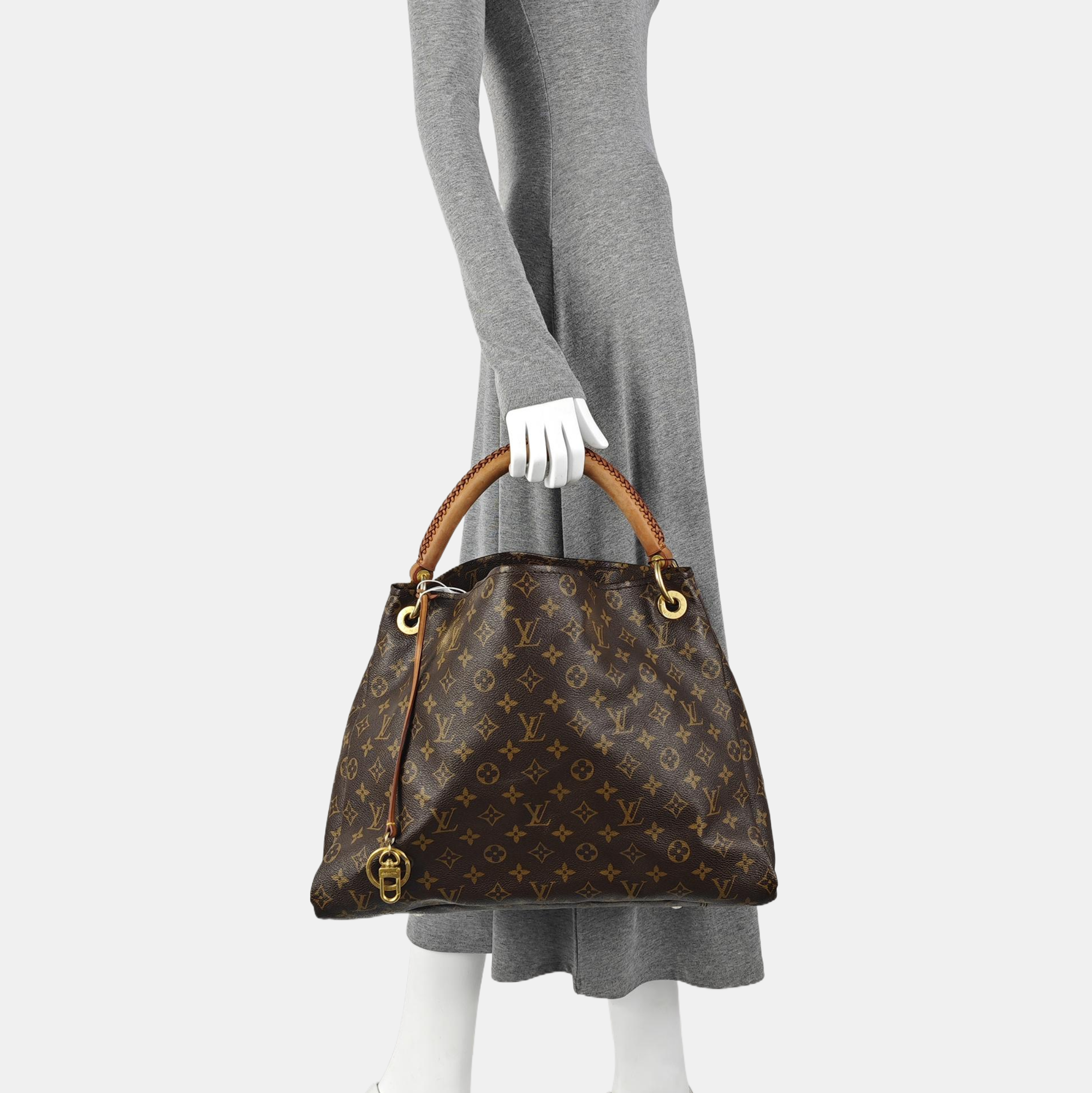 ARTSY MM Monogram Coated Canvas Brown