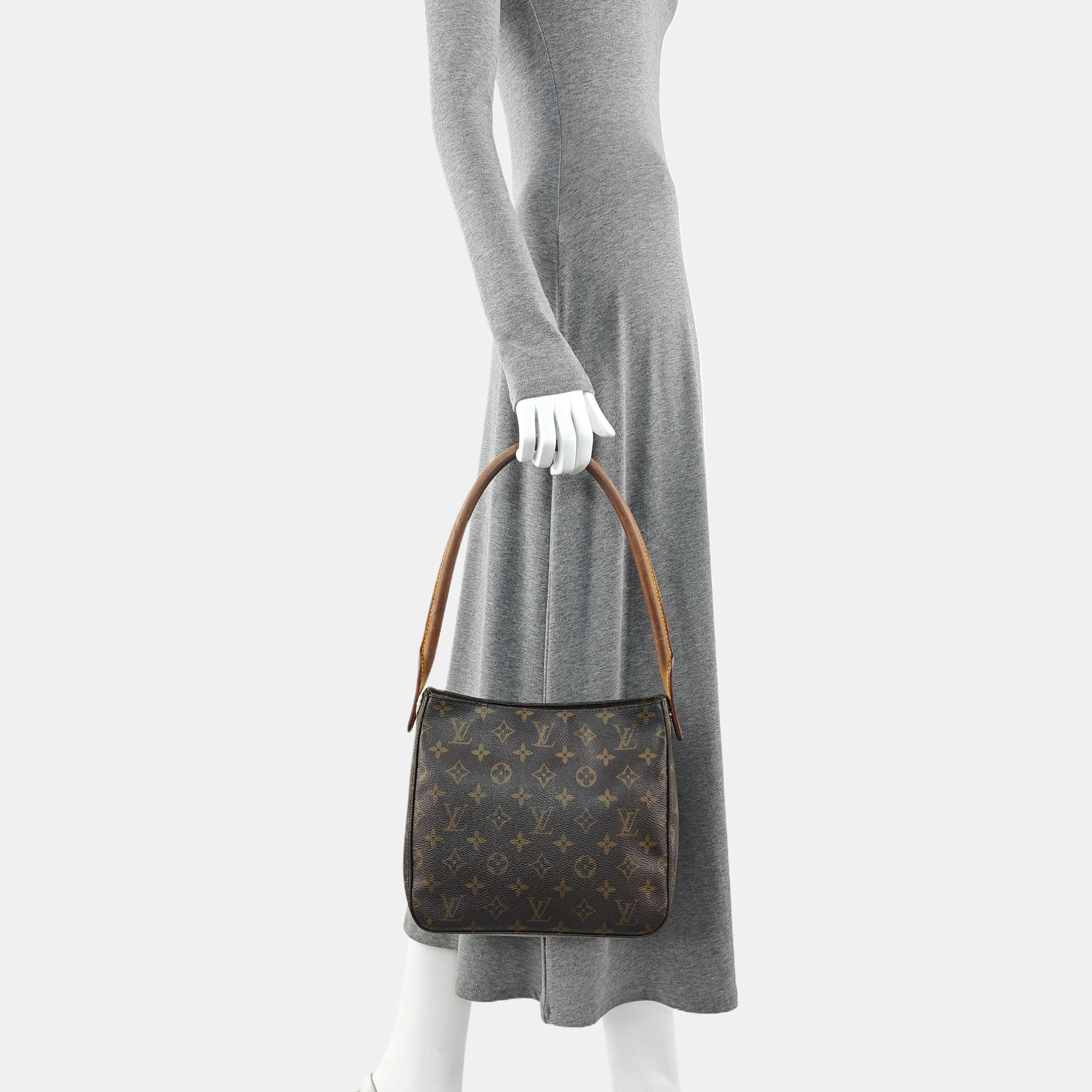 LOOPING MM Monogram Coated Canvas Brown